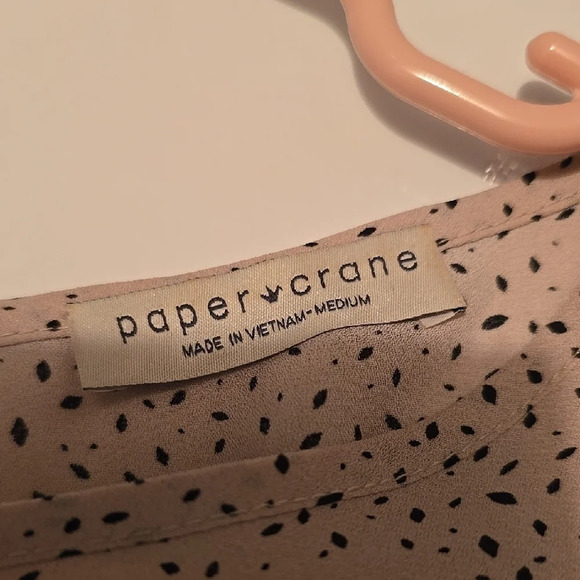 Paper Crane Pink Boxy Blouse Long Sleeves M - Picture 2 of 4